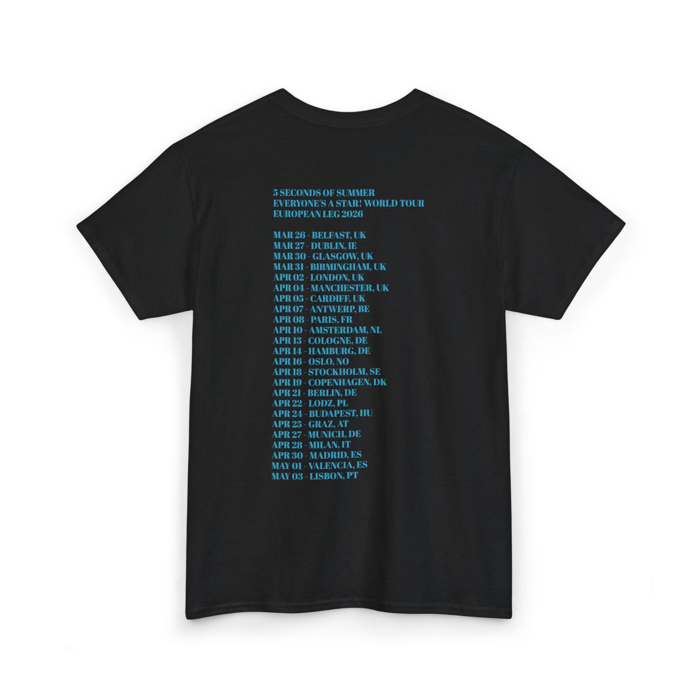 Everyone's a Star World Tour T-Shirt | Band Poster Graphic Tee