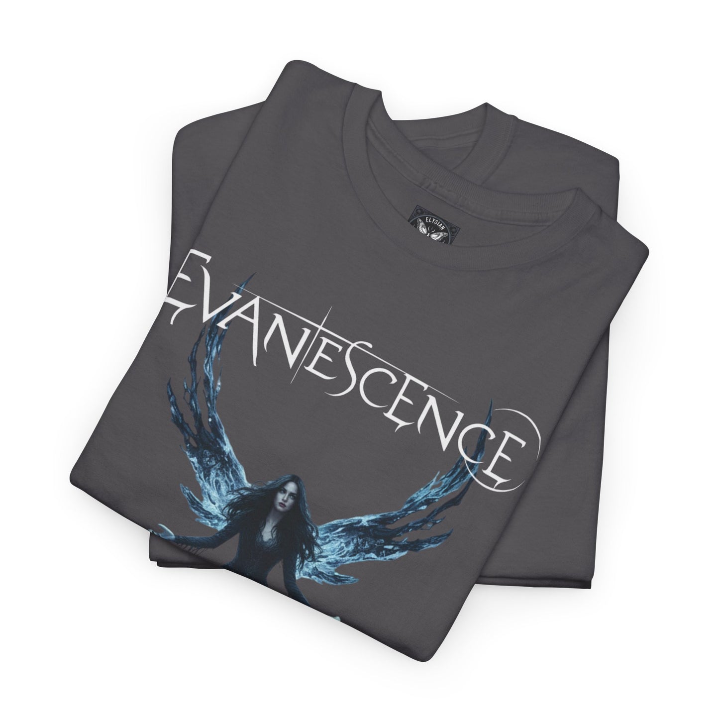 Evanescence Angel Graphic Tee | Band Tour Dates Back Print
