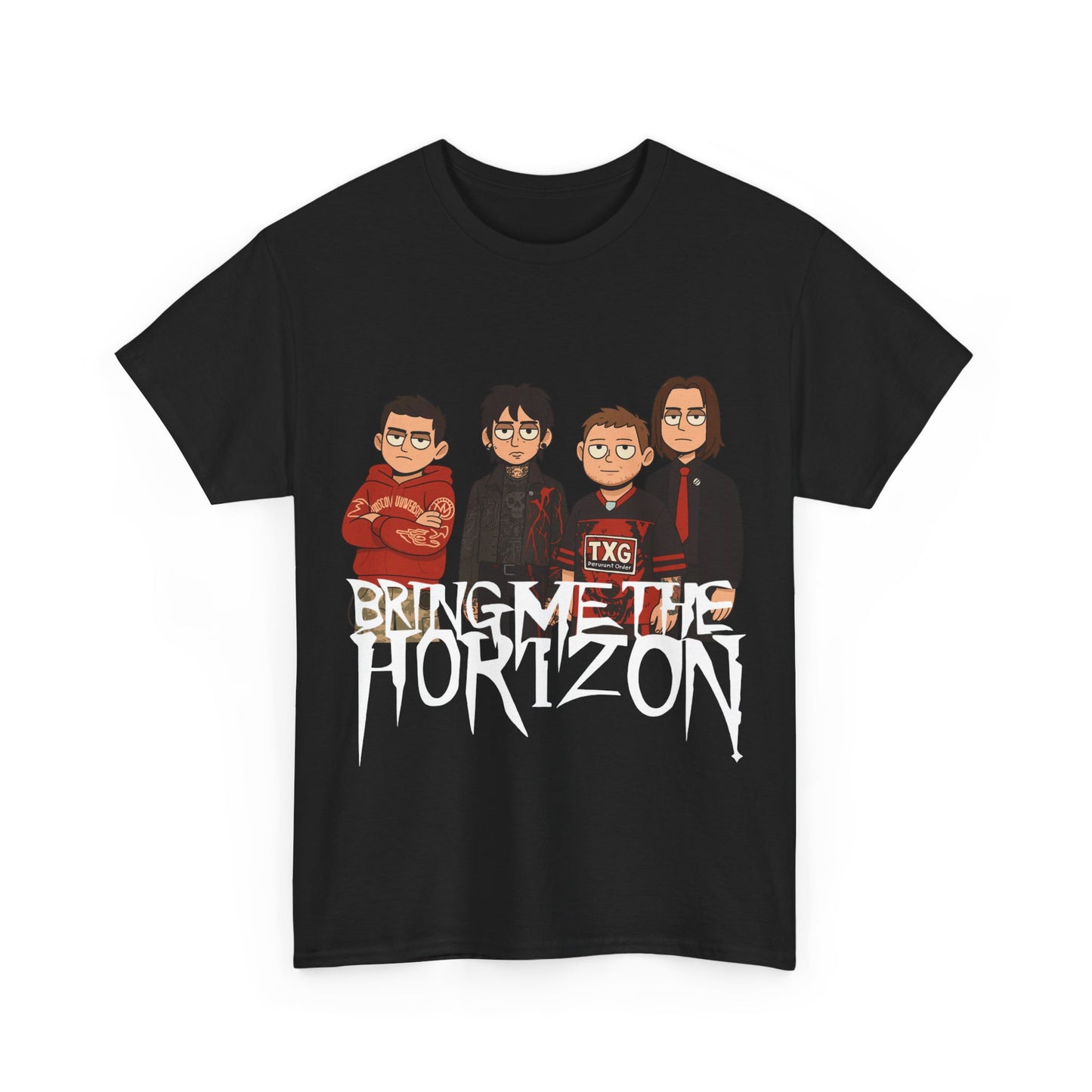 Bring Me The Horizon cartoon T-Shirt | band tee, music graphic