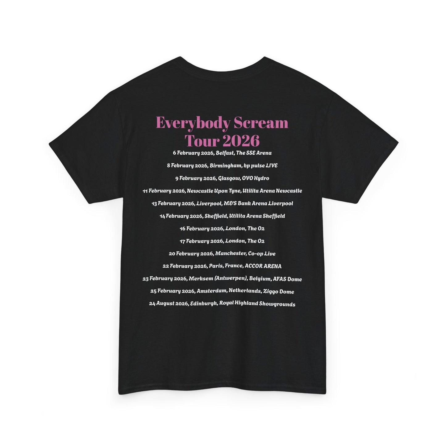 Everybody Scream Tour 2026 Tee | Florence + The Machine Artwork