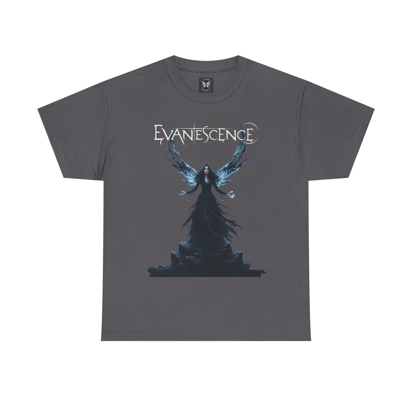 Evanescence Angel Graphic Tee | Band Tour Dates Back Print