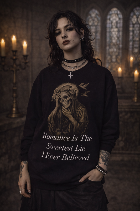The Deluded One Sweatshirt | Gothic Romance Unisex Heavy Blend Pullover