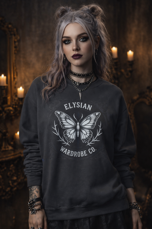 Elysian Wardrobe Co. Classic Unisex Crewneck Sweatshirt | Minimal Streetwear Essentials