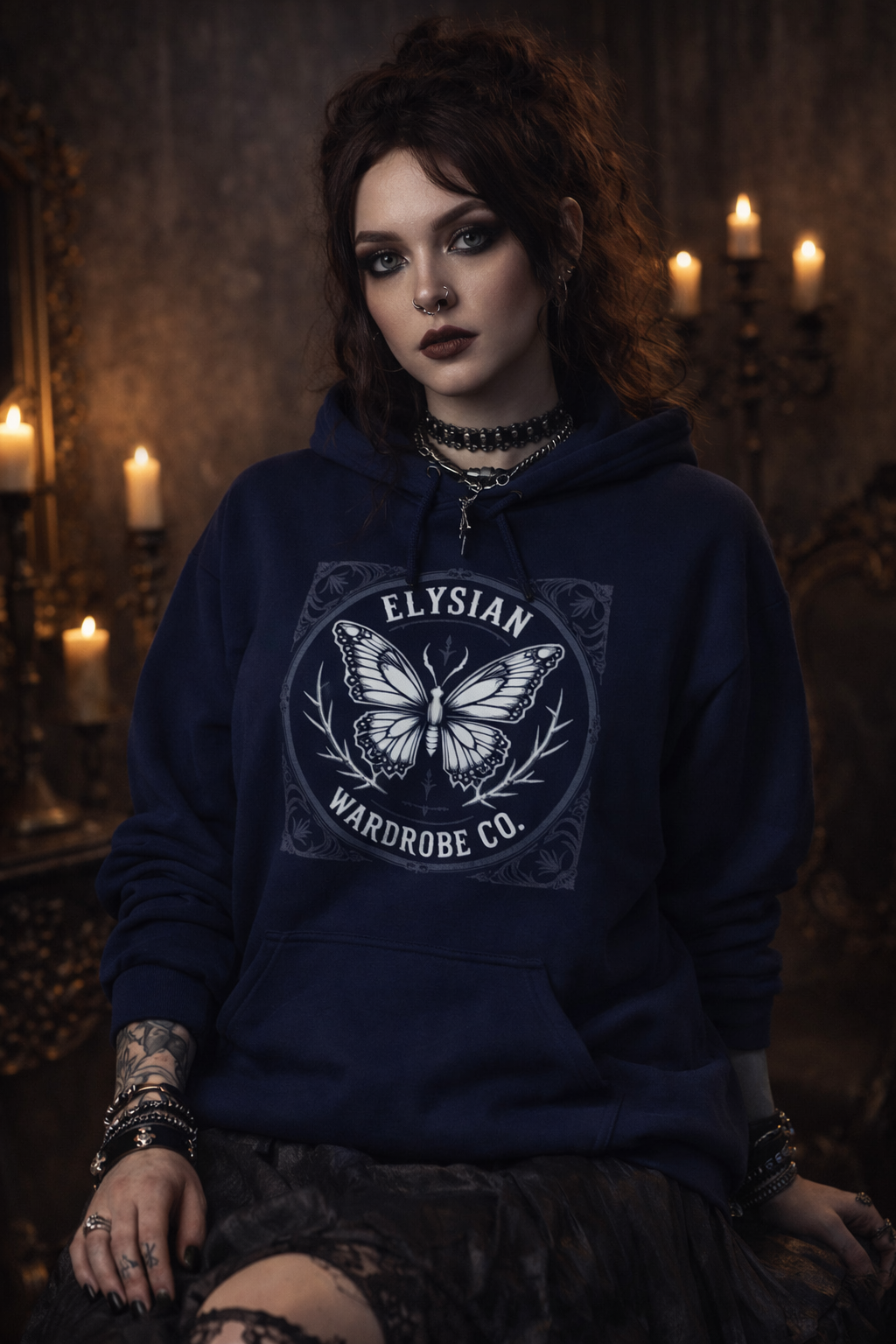 Elysian Unisex Butterfly Hoodie - Cozy, Stylish Sweatshirt for Fall, Winter, Gift for Her, Trendy Casual Wear, Layering Essential