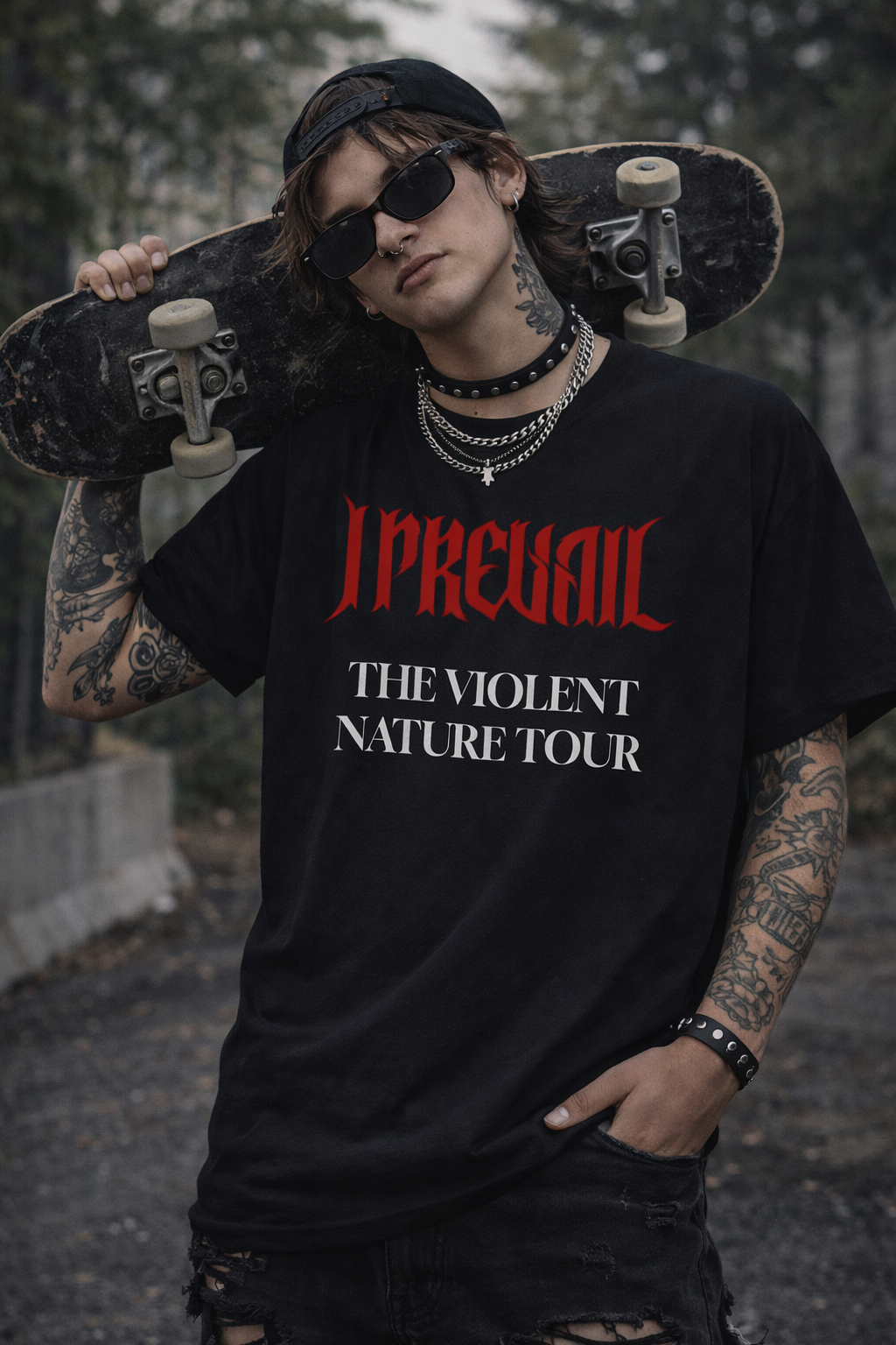 I Prevail The Violent Nature Tour T-Shirt | Band Tour Tee, Rock Concert Shirt