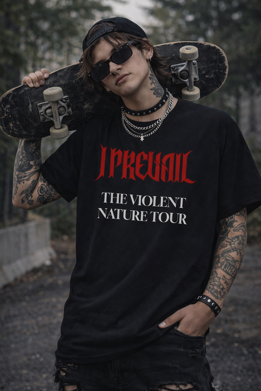 I Prevail The Violent Nature Tour T-Shirt | Band Tour Tee, Rock Concert Shirt
