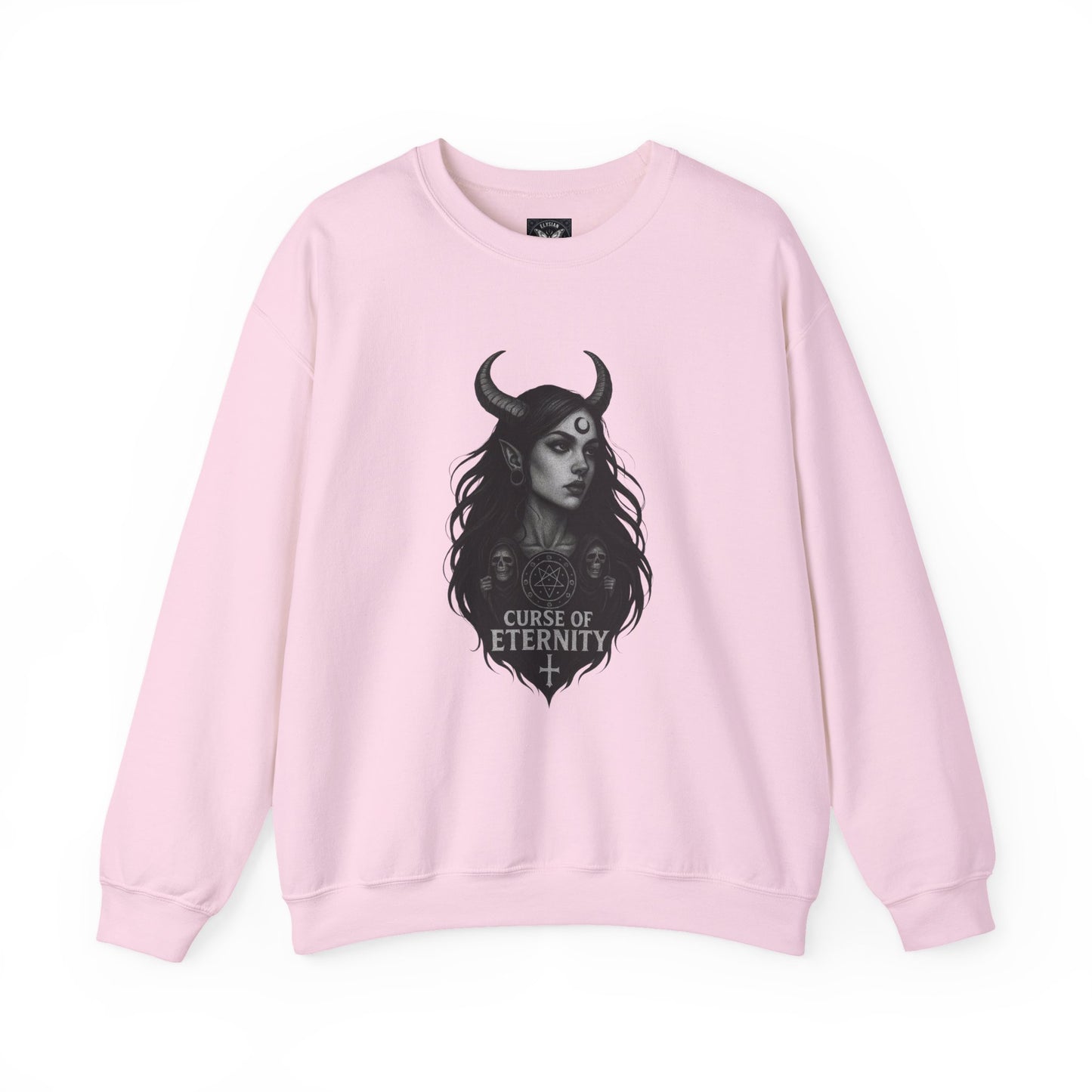 The Curse of Eternity Sweatshirt | Mythical Horned Keeper Inspired Heavy Blend Unisex