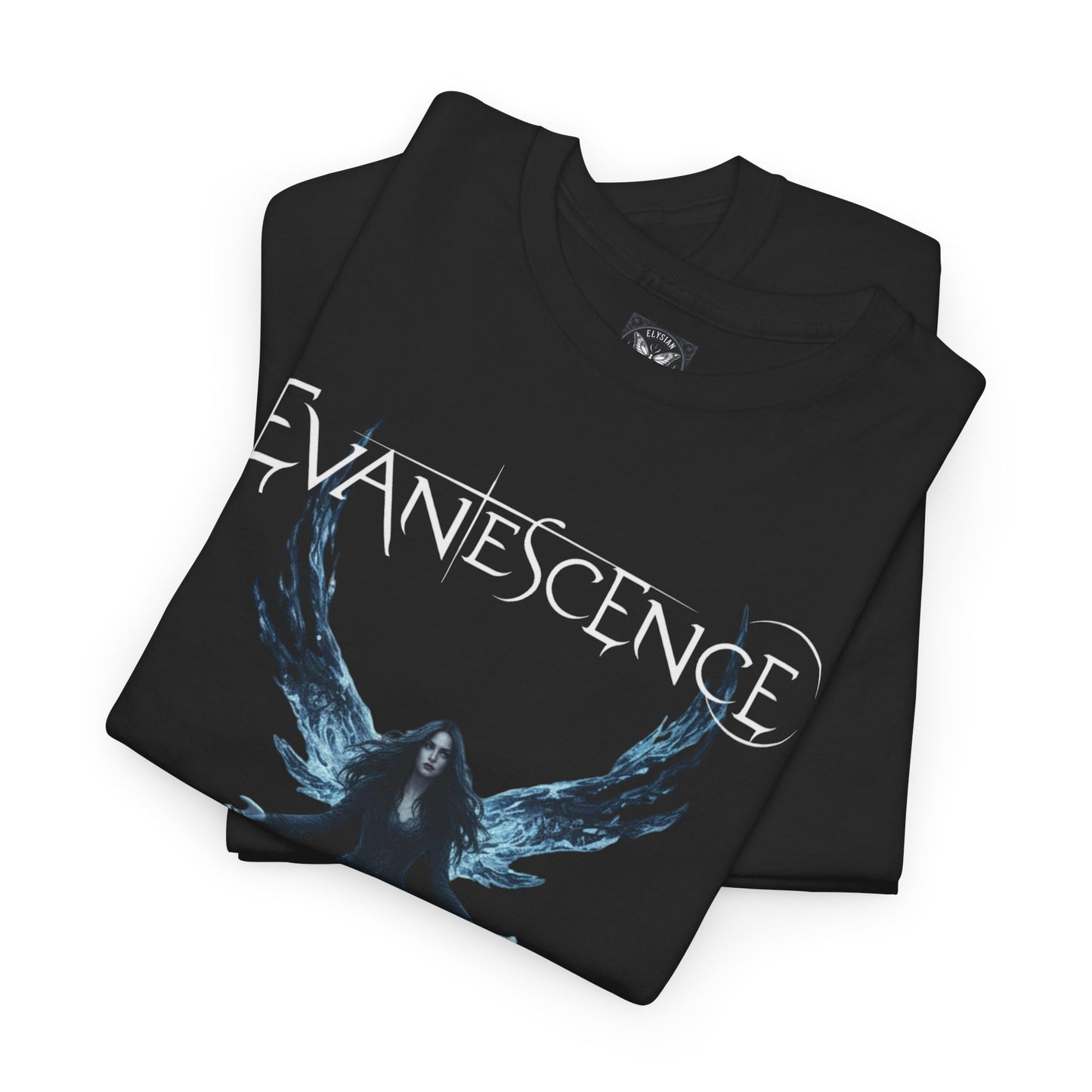 Evanescence Angel Graphic Tee | Band Tour Dates Back Print