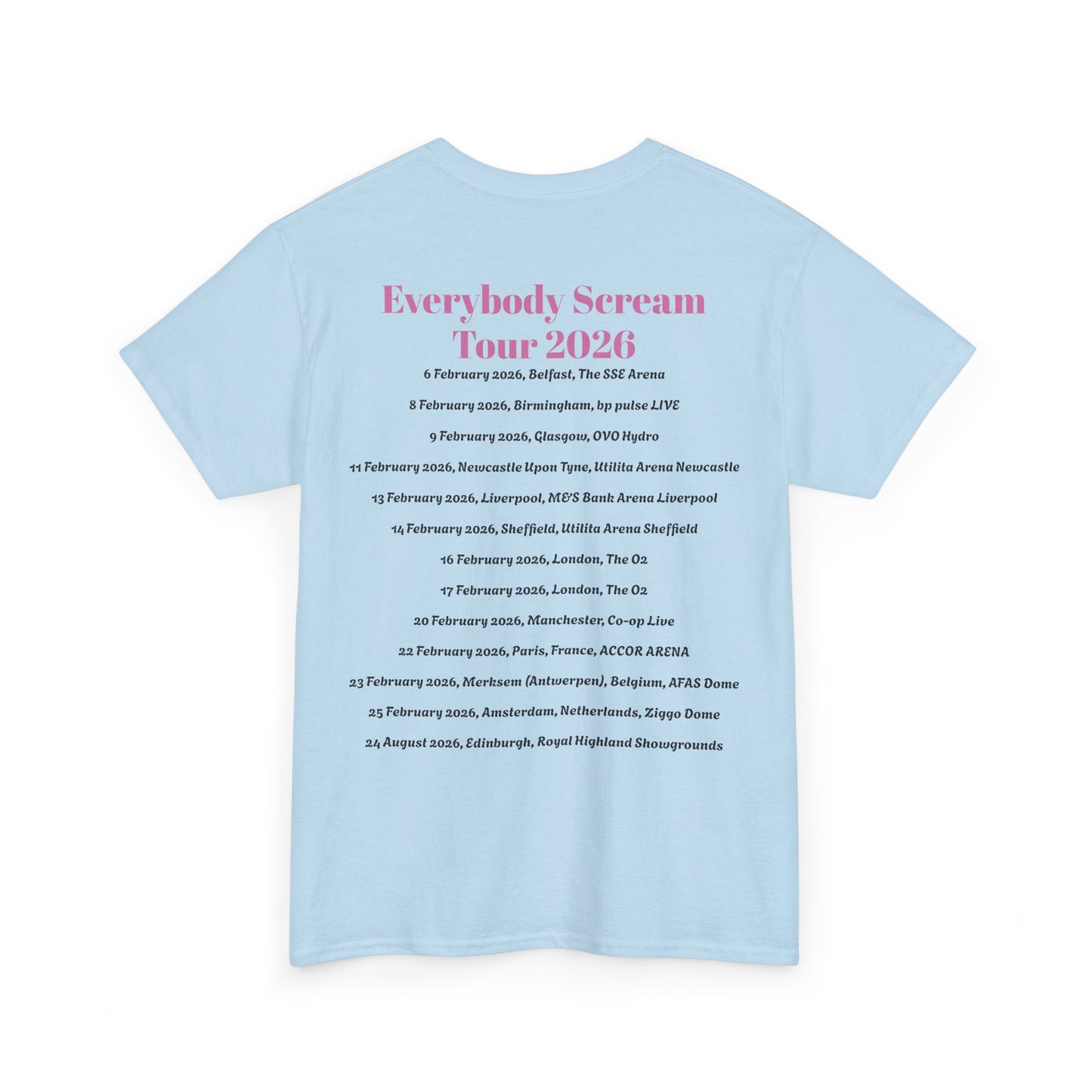 Everybody Scream Tour 2026 Tee | Florence + The Machine Artwork