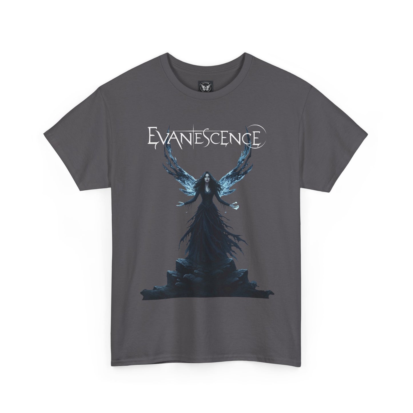 Evanescence Angel Graphic Tee | Band Tour Dates Back Print
