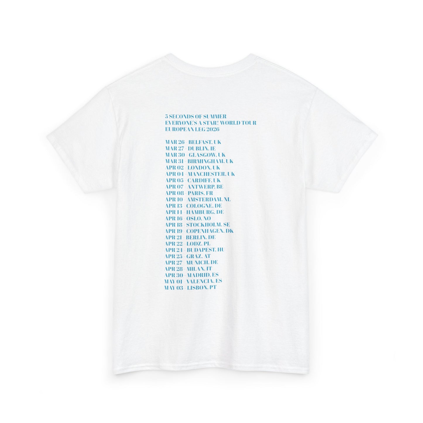 Everyone's a Star World Tour T-Shirt | Band Poster Graphic Tee
