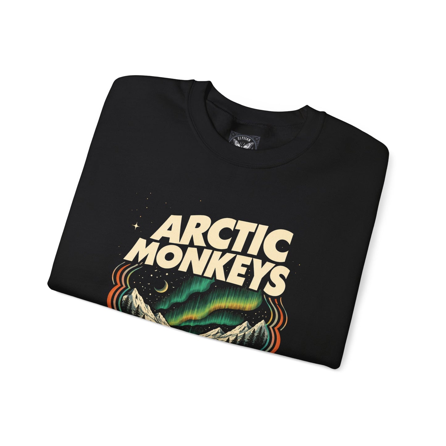 Arctic Monkeys Graphic Sweatshirt | Northern Lights Band Design